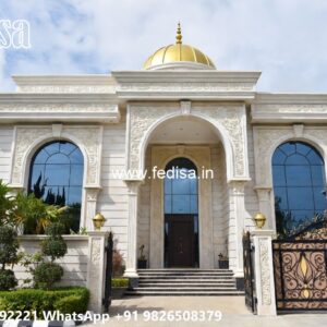 Classic Villa Design With Swimming Pool L Shaped House Design No-11015