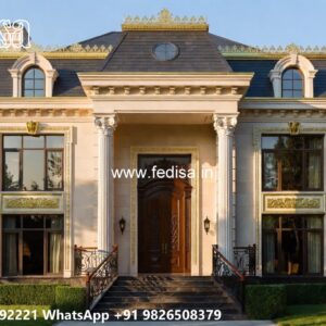 Front Yard Classic House Home Arch Design No-11053