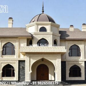Luxury Classic Home Flat Roof House Design No-11068