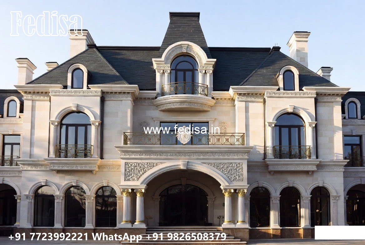 Vintage Villa Style Traditional House Design No-11109