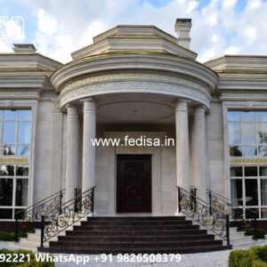 Grand Entrance Villa Design Cottage Interior Design No-11113