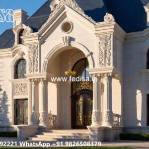Luxury Front Elevation Villa Pyramid House No-11115
