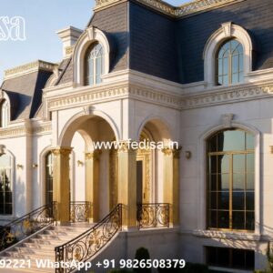 Villa Courtyard Design Front Door Entrance Ideas No-11129