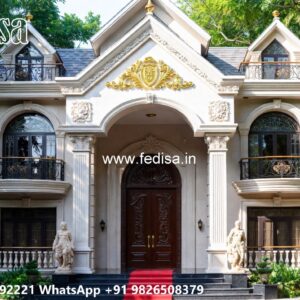 Classic House Exterior House Porch Design No-11157