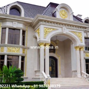 Stone Exterior Classic Home First Floor Design No-11164