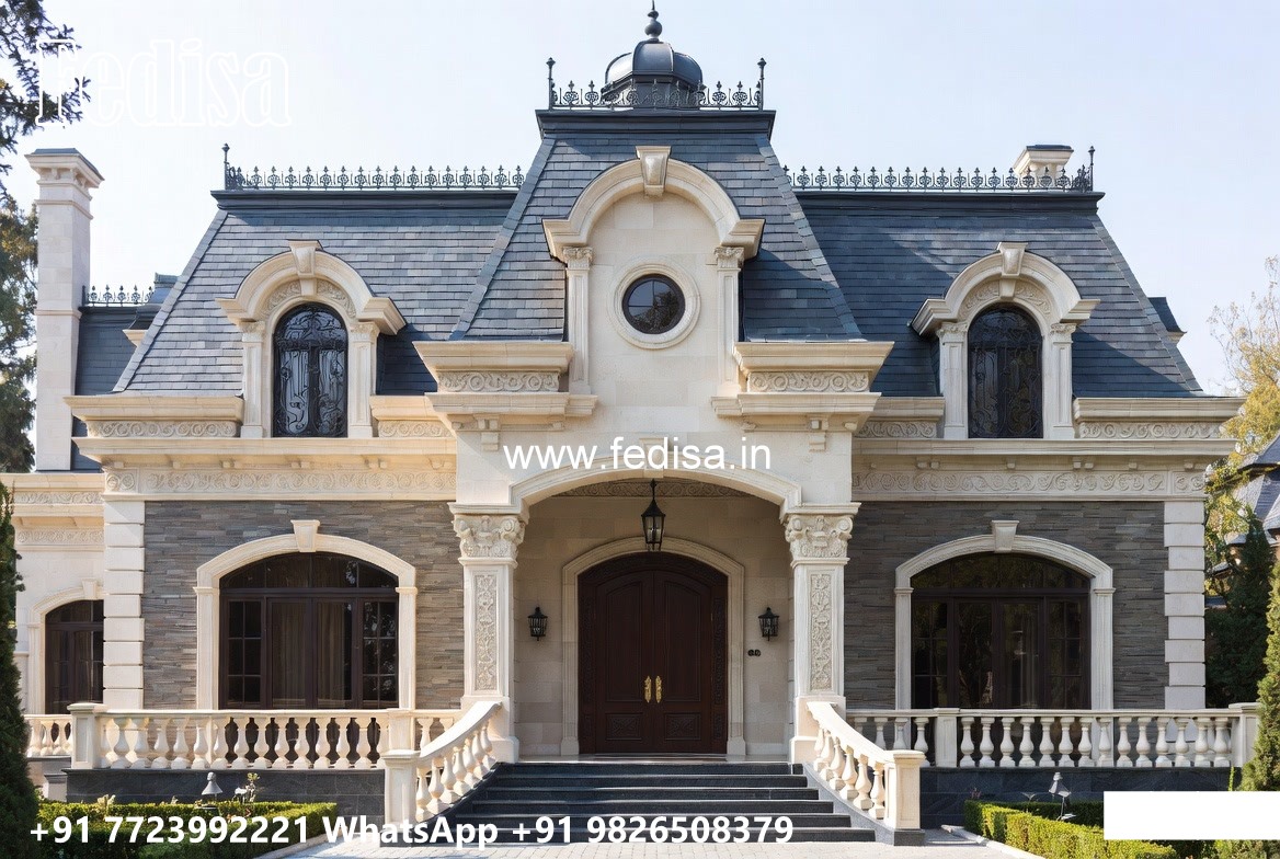 Marble Flooring Villa Design Small House Plans Indian Style No-11247