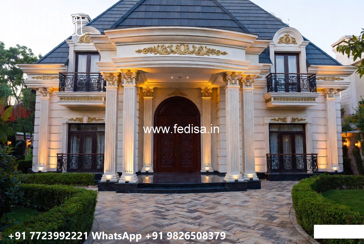 Villa Courtyard Design Wooden Arch Designs Home No-11251