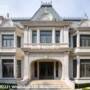 Fountain Garden Villa Pillar Design For Home No-11252
