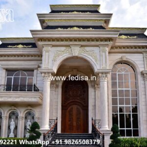 Front Yard Classic House One Story House Design No-11297