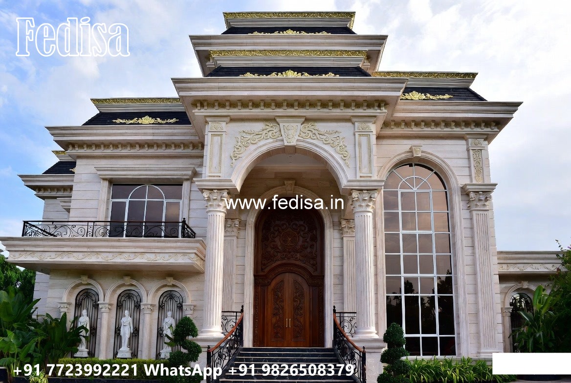 Front Yard Classic House One Story House Design No-11297