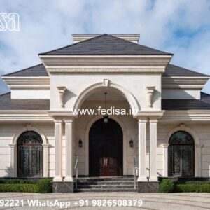 Classic House Front Elevation Design Small Study Room Ideas No-11304