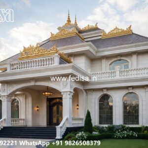 Classic Home Exterior Home Tower Design No-11317