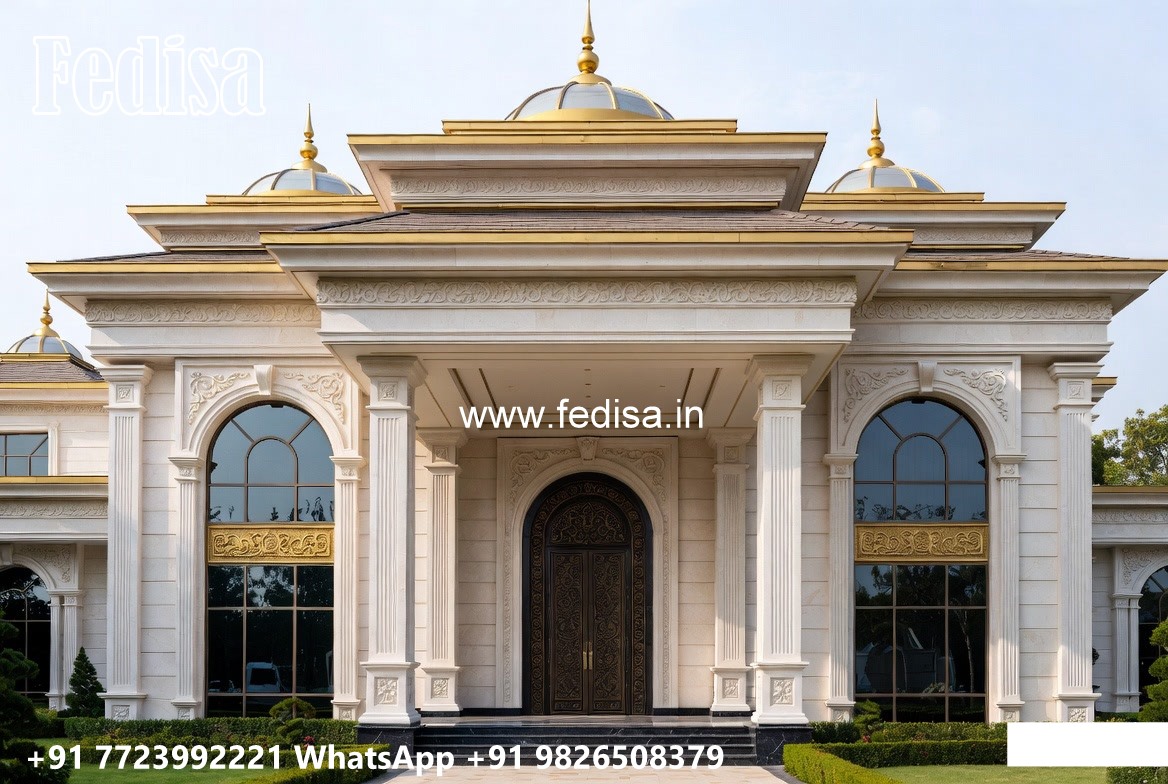 Front Yard Classic Home 6 Bedroom House Designs No-11335