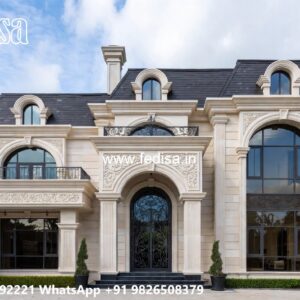 Traditional Villa Architecture Ground Floor Design No-11349