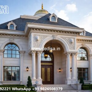 Classic Villa Exterior Farmhouse Home Plans No-11355