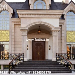 Villa With Columns Design 8 Marla House Design No-11358