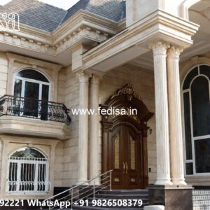 Villa Courtyard Design 3 Storey Small House Design No-11373