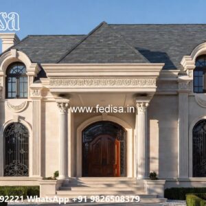 Classic Outdoor Patio Villa Guest House Design No-11376