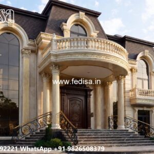 Classic Front Elevation 3 Story House Floor Plans No-11442