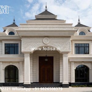 Front Yard Classic Home Attic House Design No-11457