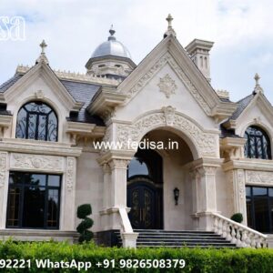 Neoclassical Villa Facade Room Wall Designs No-11478