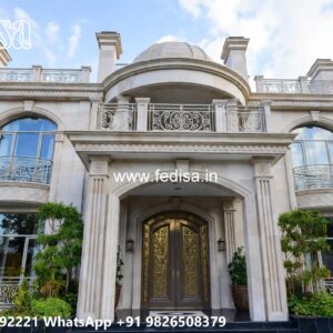 Luxury Front Elevation Villa Minimalist House Interior Design No-11481