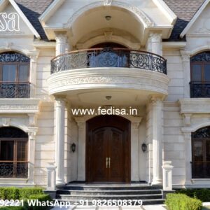 Symmetrical Villa Architecture Modern Classic Interior Design No-11483