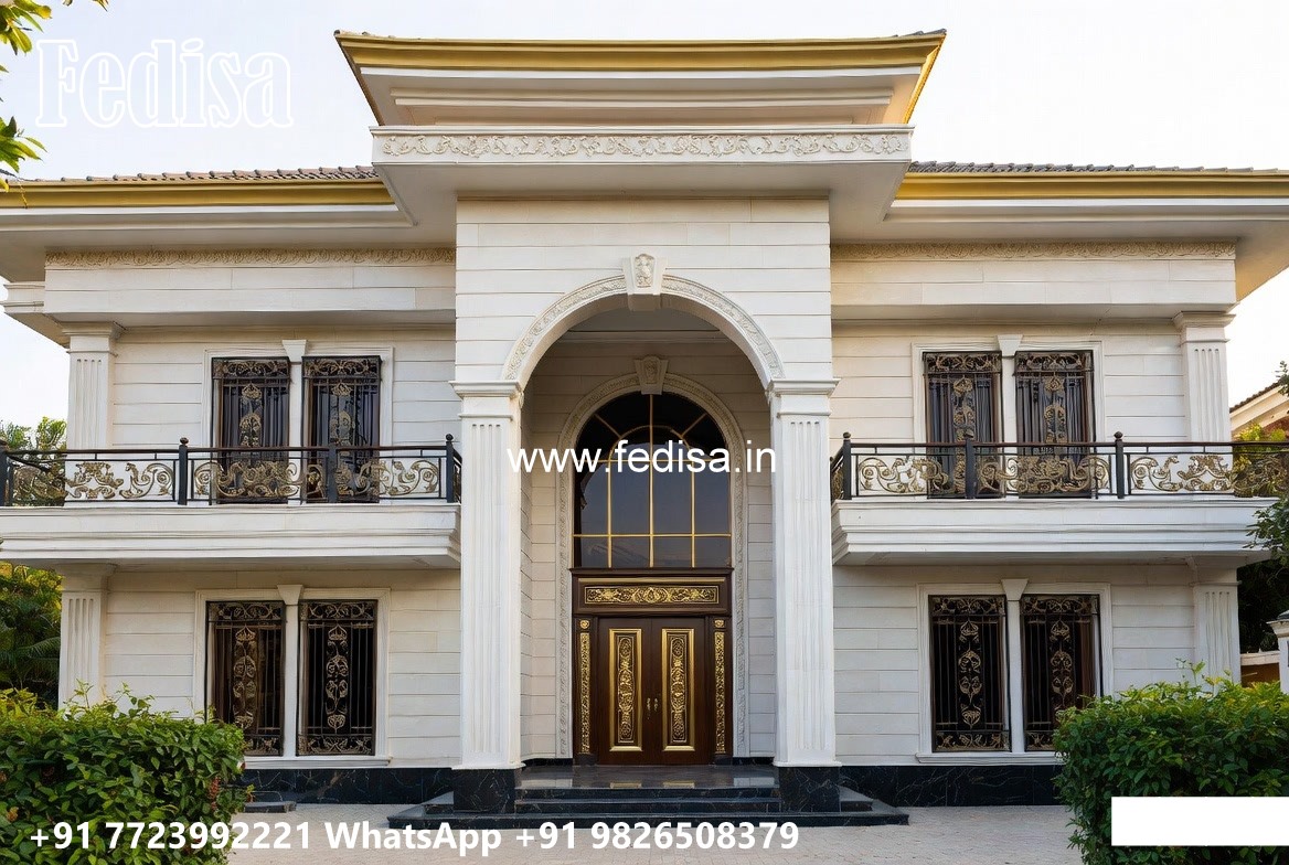 Villa Courtyard Design 5 Bedroom Double Storey House Plans No-11495