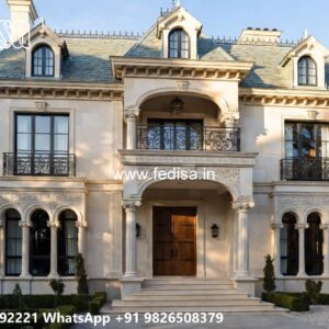 Fountain Garden Villa Large House Plans No-11496