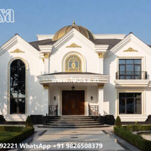 Traditional Home Facade Simple Pooja Room Door Design No-11524