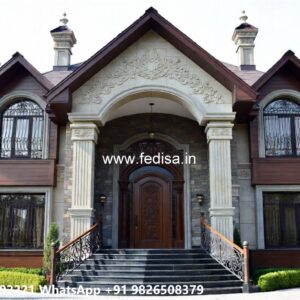 Stone Exterior Classic Home Drawing Room Decor Ideas No-11530