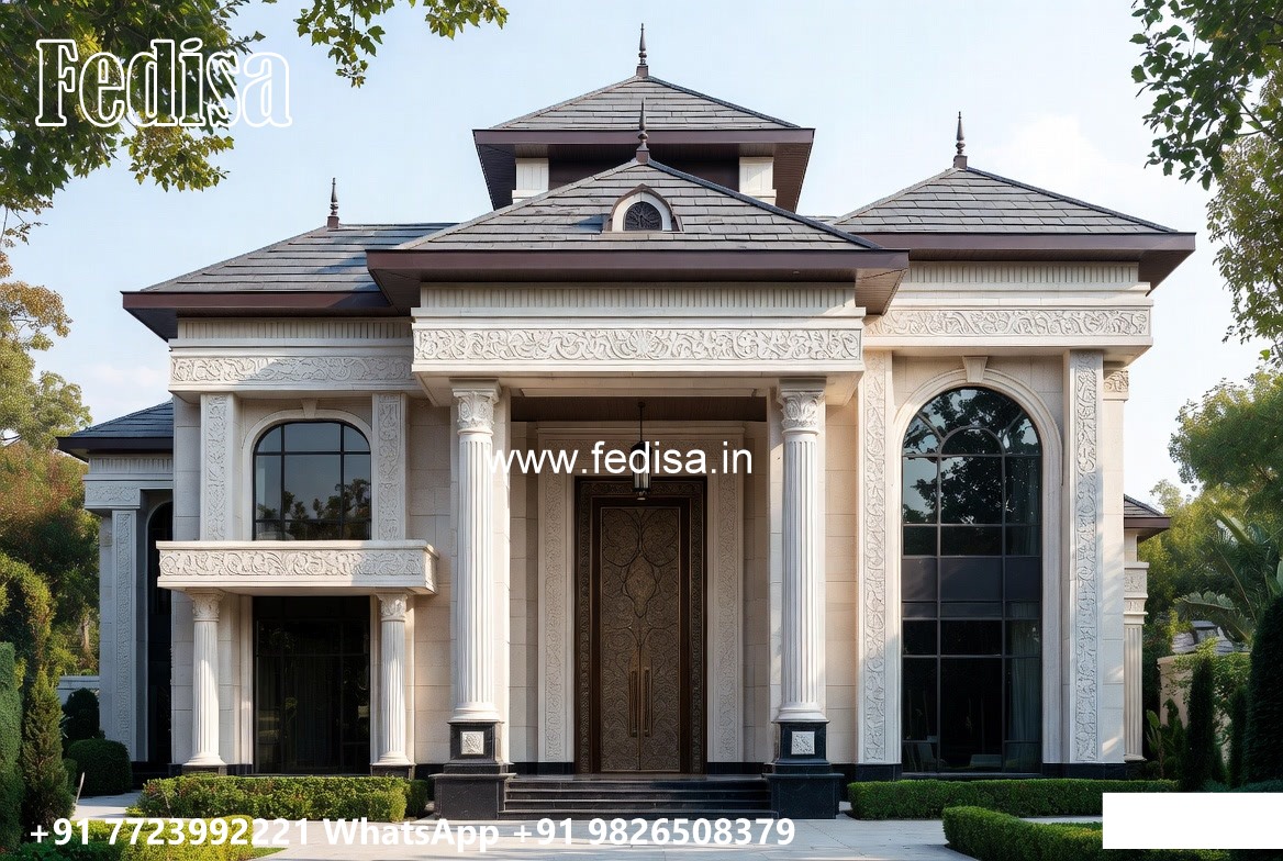 Classic Home Exterior Elevated House No-11561