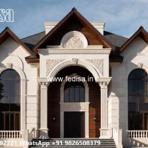 Traditional House Facade Brick House Plans No-11562