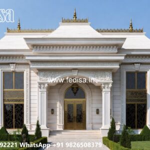 Classic Front Elevation Colonial House Design No-11564