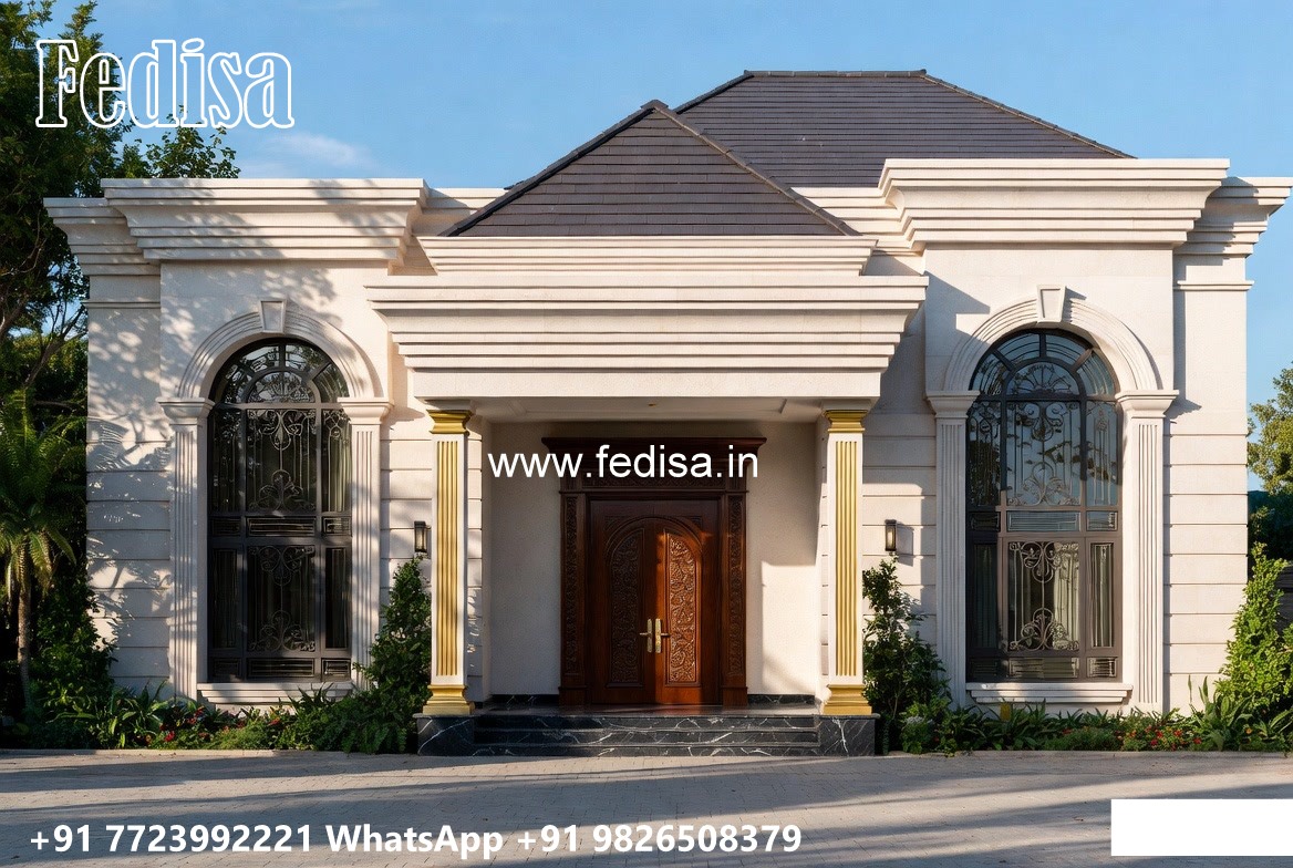 Small Classic Home Design Inspiration 5 Bedroom Bungalow Architectural Design No-11584