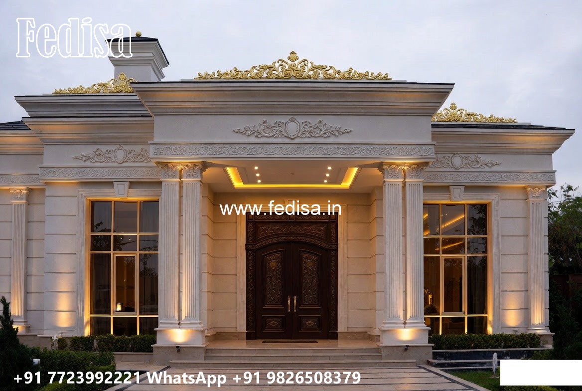 Luxury Classic Villa Two Storey House Design With Terrace No-11592