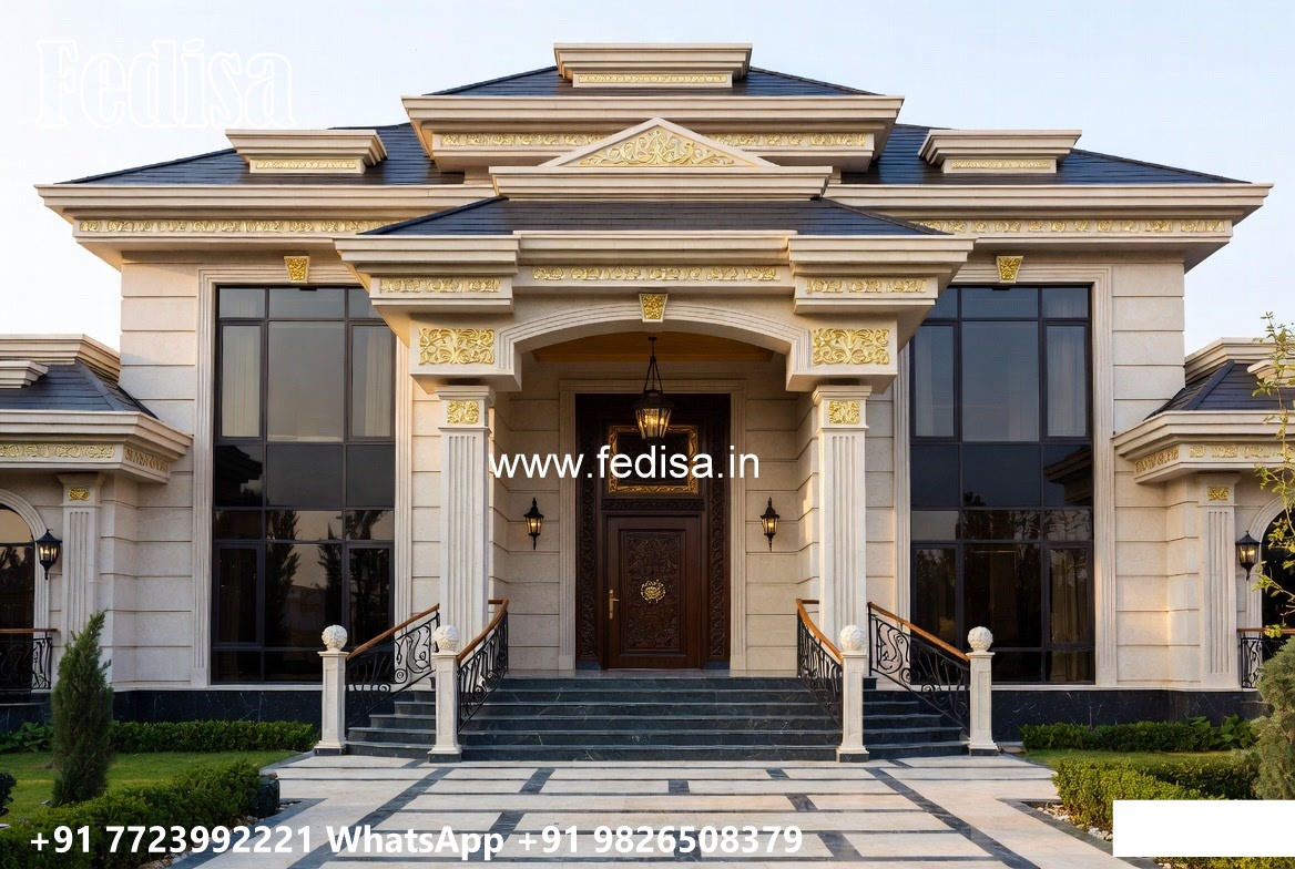 Vintage Villa Style 2 Story Modern House No-11597