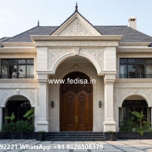 Neoclassical Villa Facade Home Gym Decor Ideas No-11600