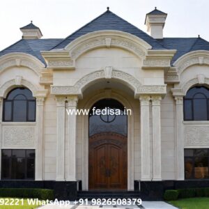 Heritage Style Villa Exterior Pillar Decoration Ideas For Home No-11604