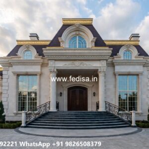 Marble Flooring Villa Design 4 Room House Plans No-11613