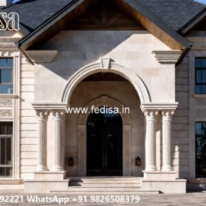 Small Classic Villa Design Inspiration House Entrance Designs Exterior No-11623