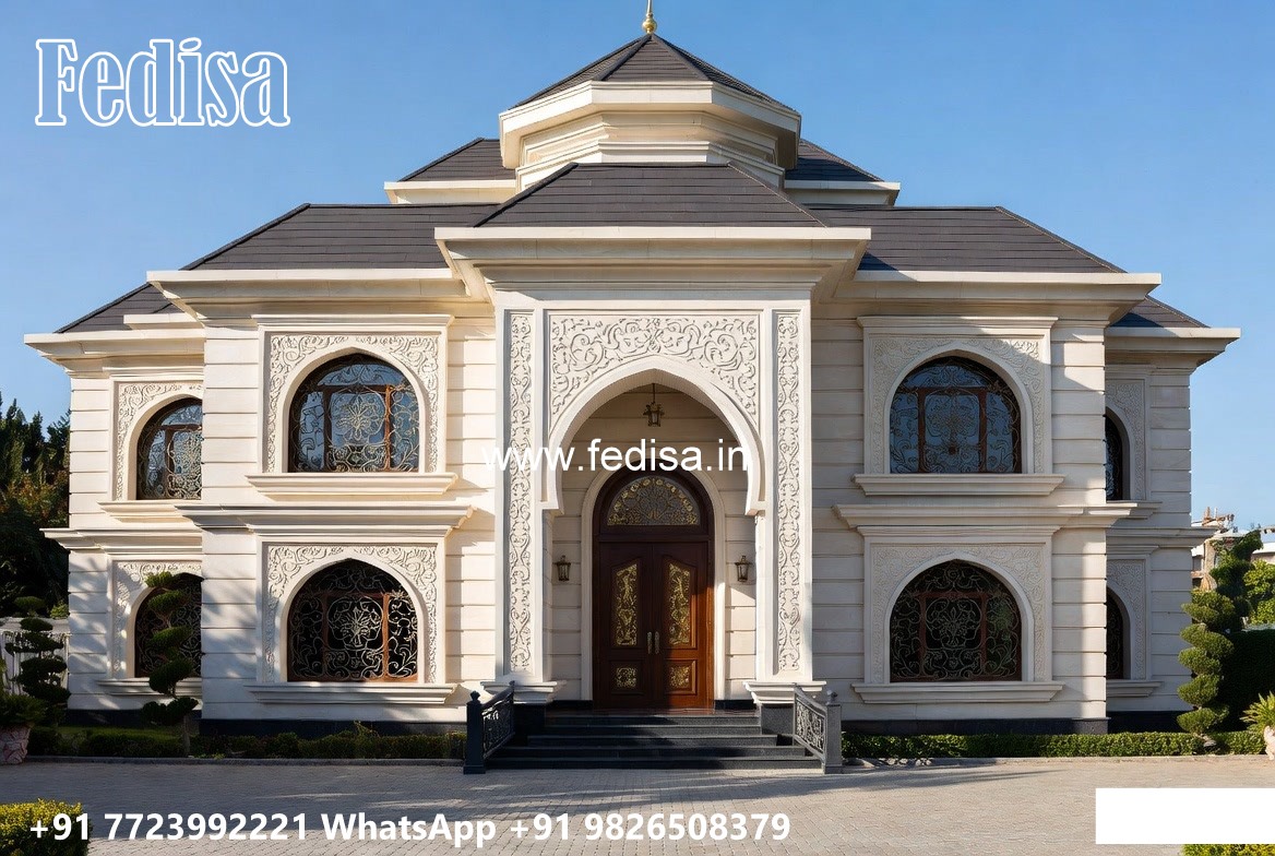 Traditional House Facade Single Story Home Design No-11684