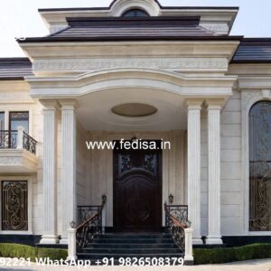 Columns House Design European Cottage Style No-11688