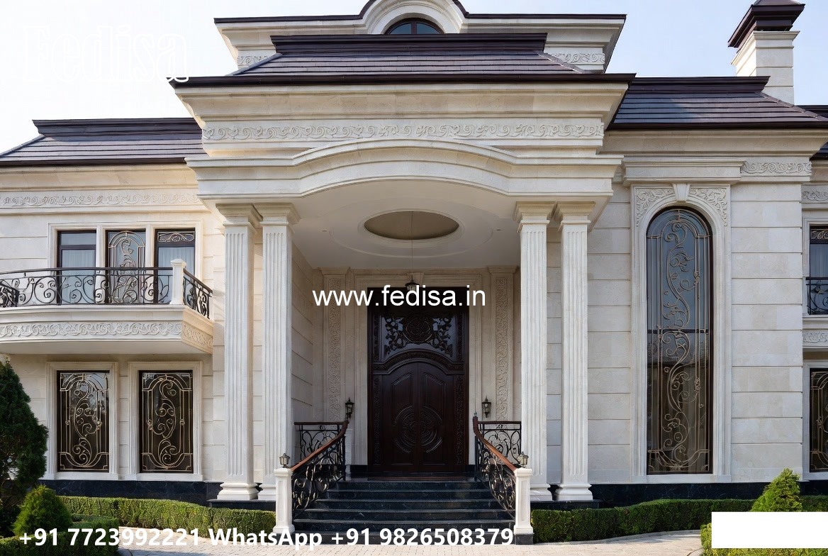 Columns House Design European Cottage Style No-11688