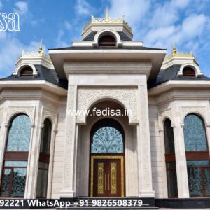 Grand Entrance Villa Design Green Home Design No-11723