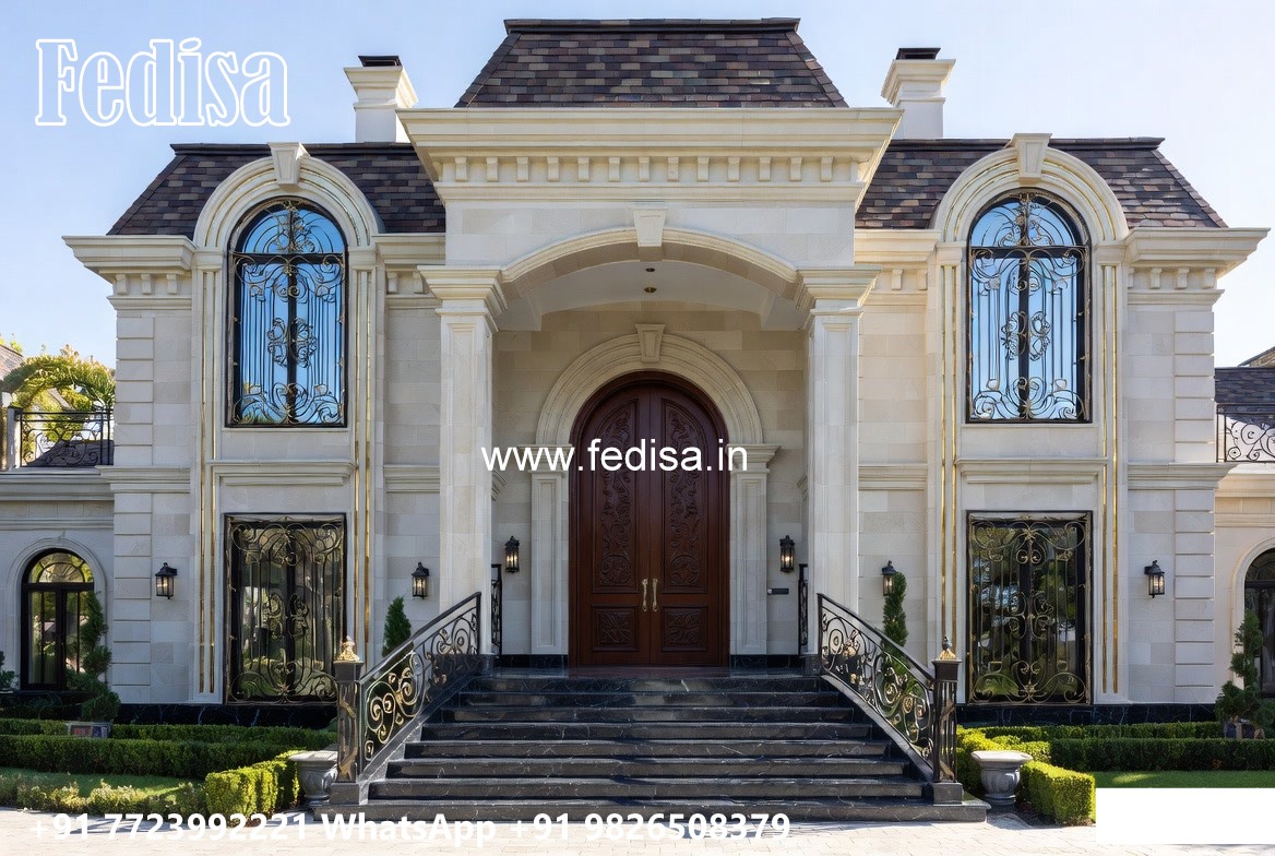 Luxury Classic Living Room Triplex House Plans No-11730
