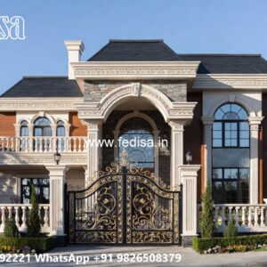 Villa Courtyard Design Modern House Front Design No-11739