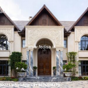 Stone Finish Home Exterior A Frame House Interior No-11812