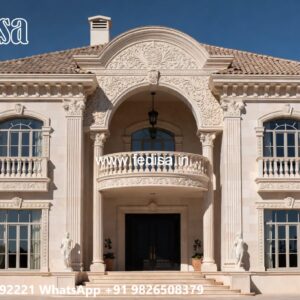 Classic Villa Exterior 4 Bedroom Small House Design No-11843