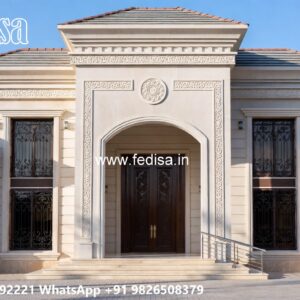 Fountain Garden Villa Bungalow Exterior Design No-11862